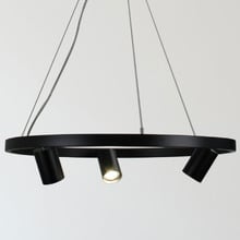 Zori Black Steel 3 Light Pendant